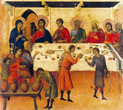 The Wedding at Cana Duccio di Buoninsegna